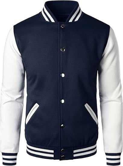 Men’s Wool Blend Varsity Baseball Letterman Jacket